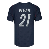 Camiseta Estados Unidos Timothy Weah #21 Segunda Equipación Replica Mundial 2026 mangas cortas